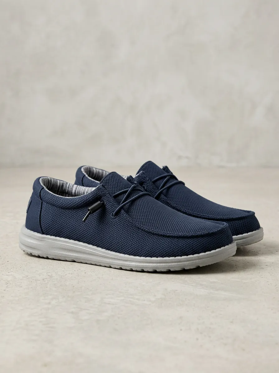 Signature Stretch Graphic Street Look Men's Stretch Canvas Shoes