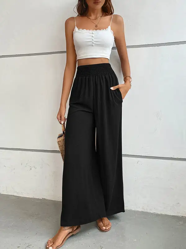 Clean Flared Wide Leg Pants