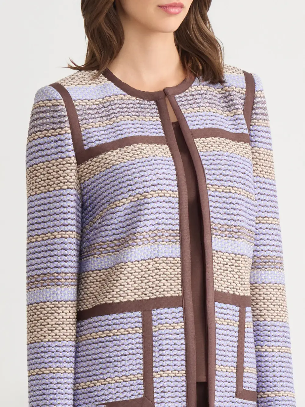 Medium To Long Striped Knitwear