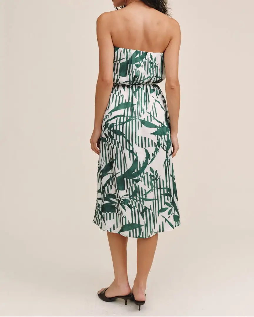 Strapless Midi Easy Fit Dress