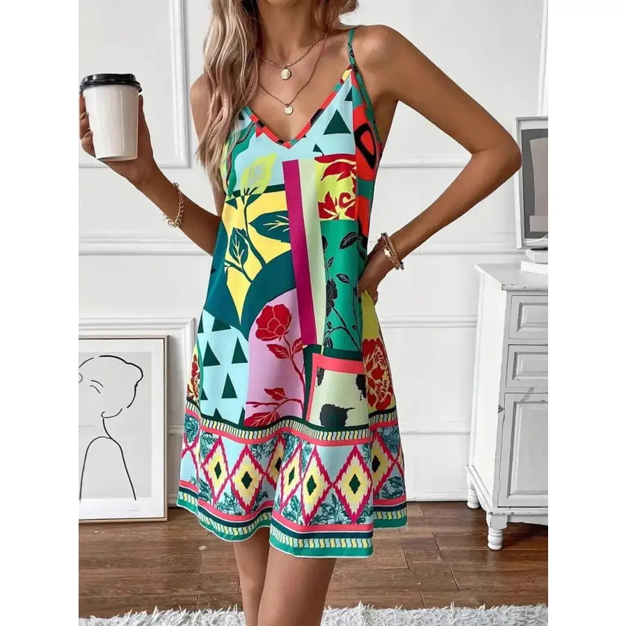 Abstract Cami Mini Dress