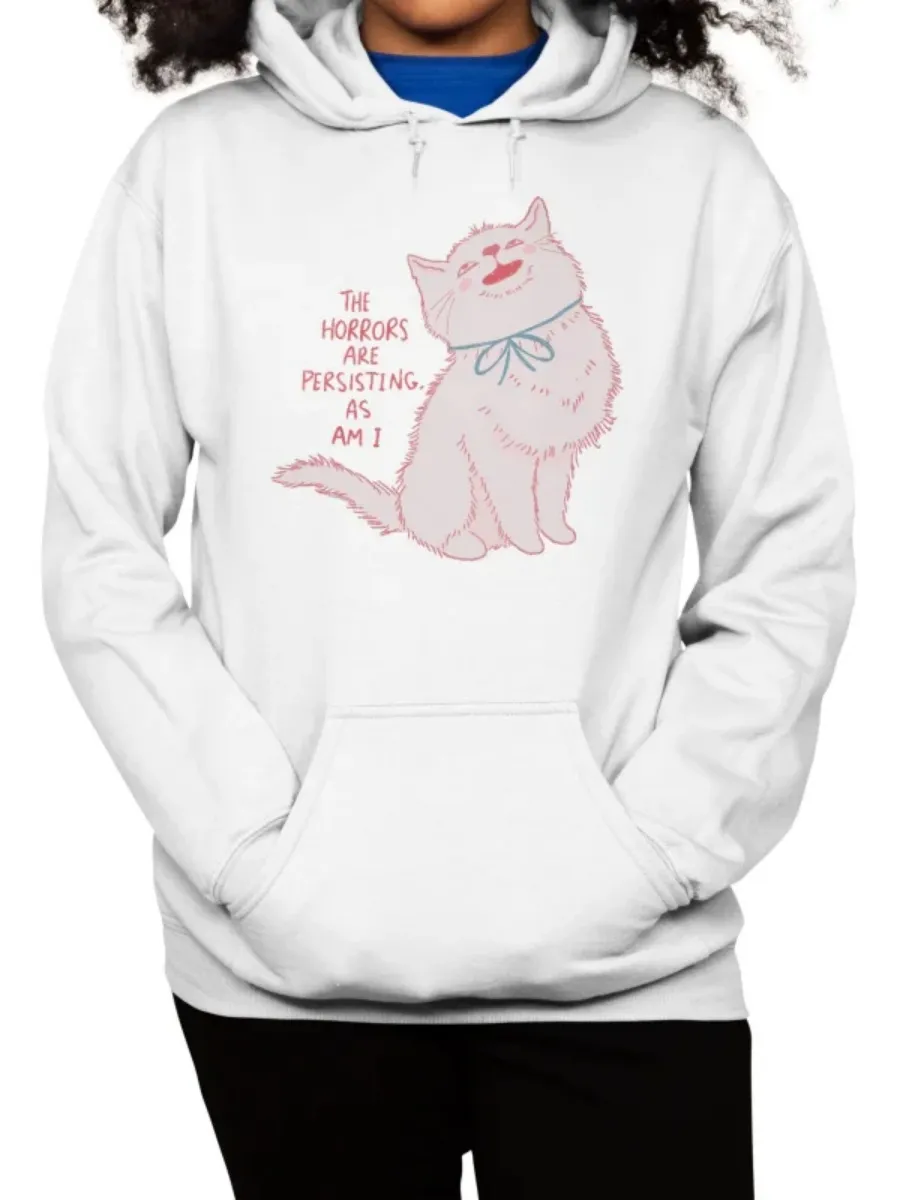 Cat Printed Casual Hoodie