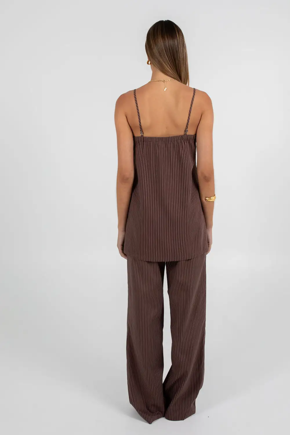 Pinstripe Sleeveless Top