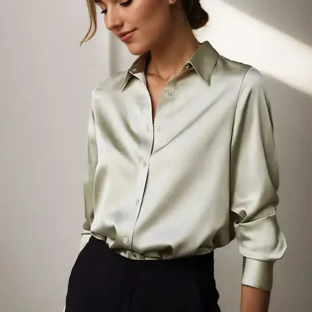  Long Sleeve Button Down Blouse