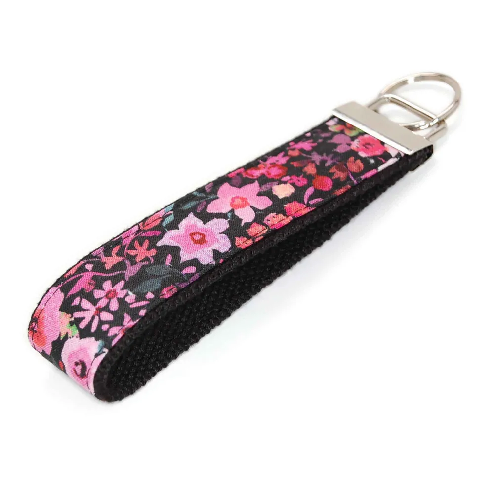 Midnight Bloom Nature Inspired Keychain
