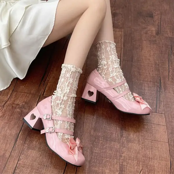 Patent Leather Ankle-Strap Pumps