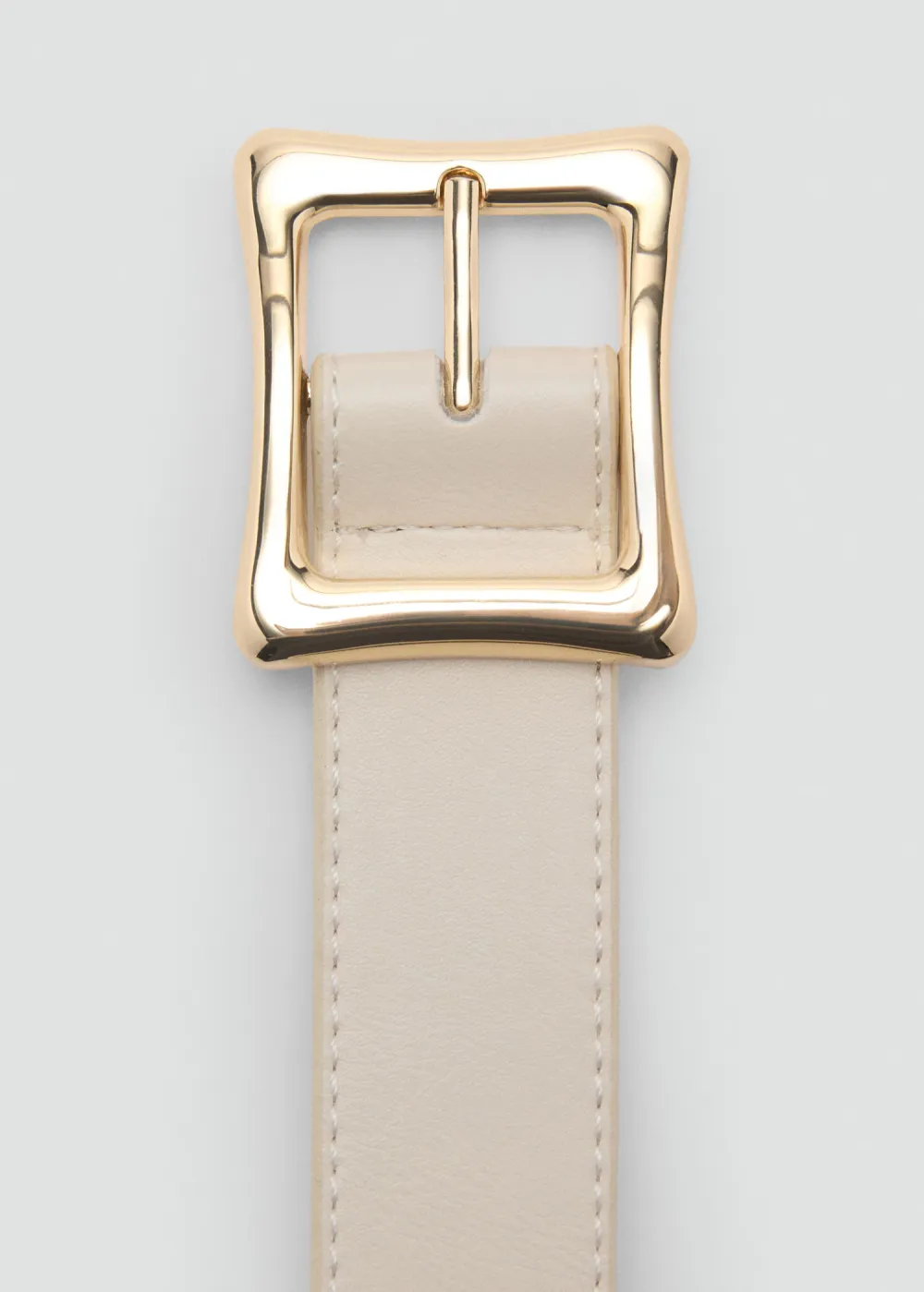 Casual Style Plain Square Buckle Belts