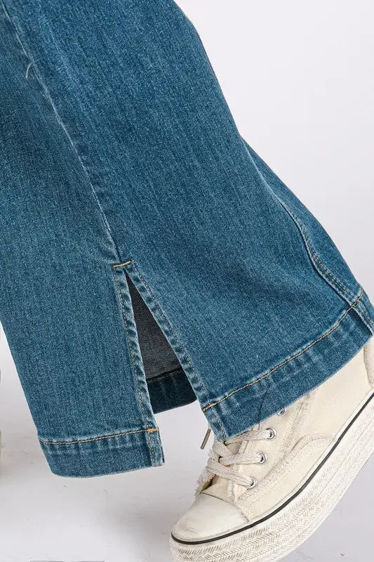Ribbed Soft Denim Jeans