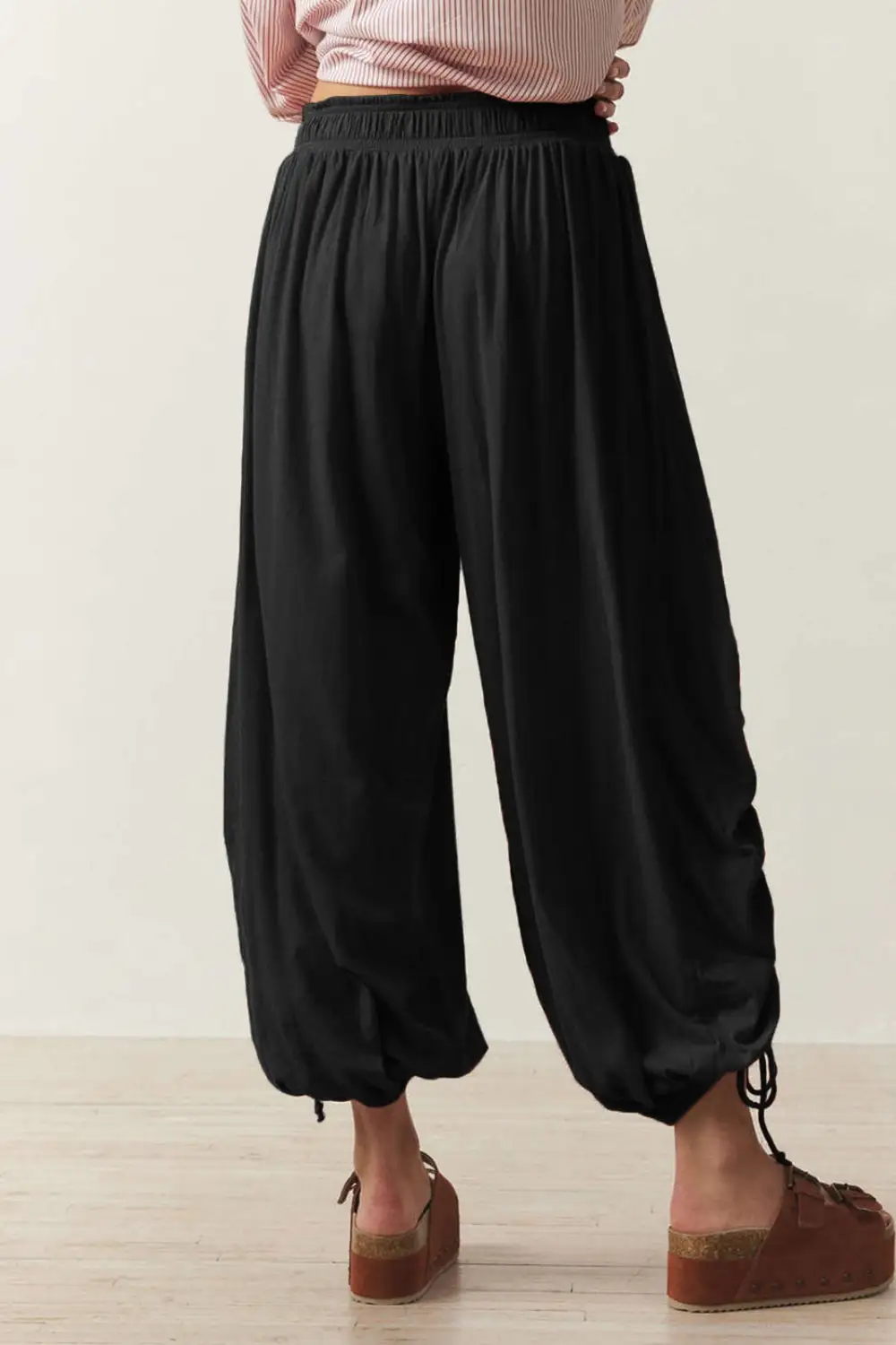 Everyday Drawstring Ruched Pants