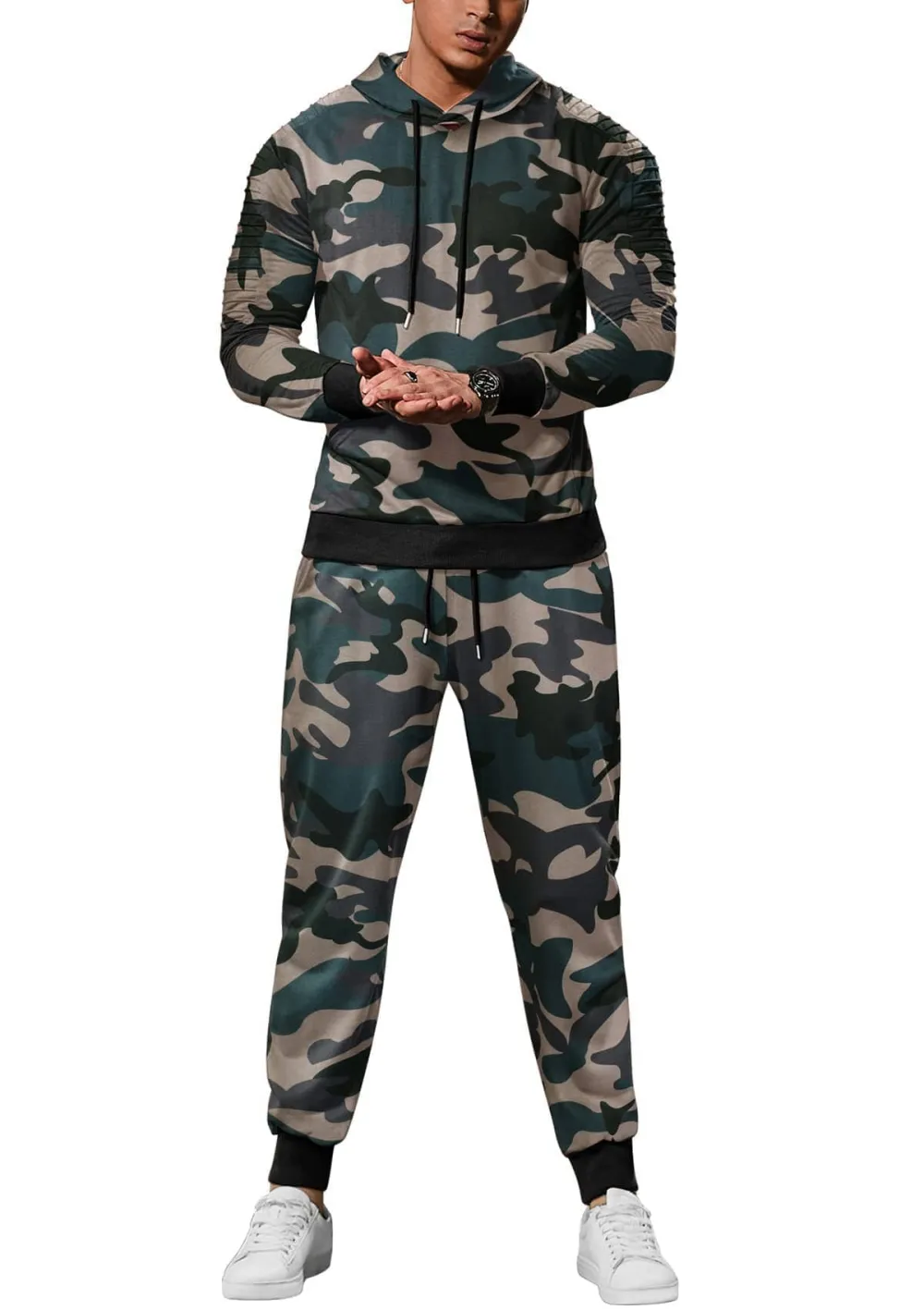 Hoodie Jogging Athletic Suits Two Piece Set