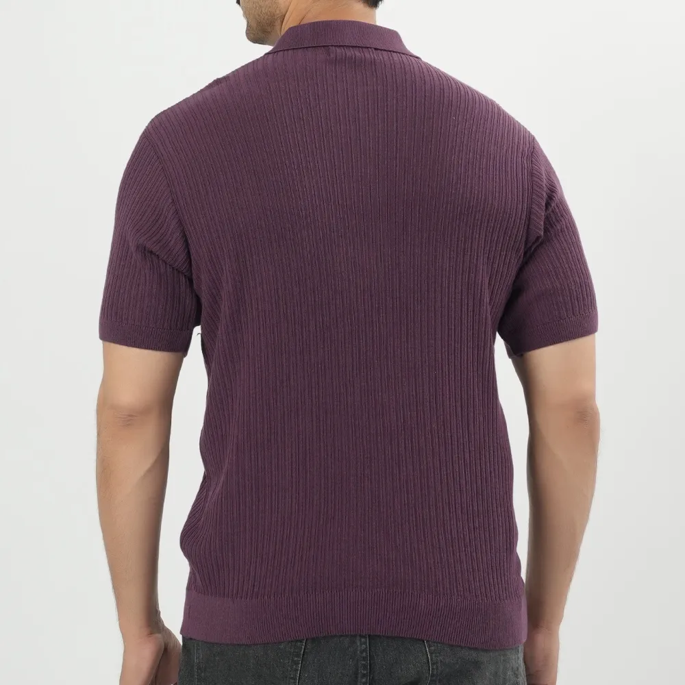 Men's Refined Regular Fit Polo Collar T-Shirt
