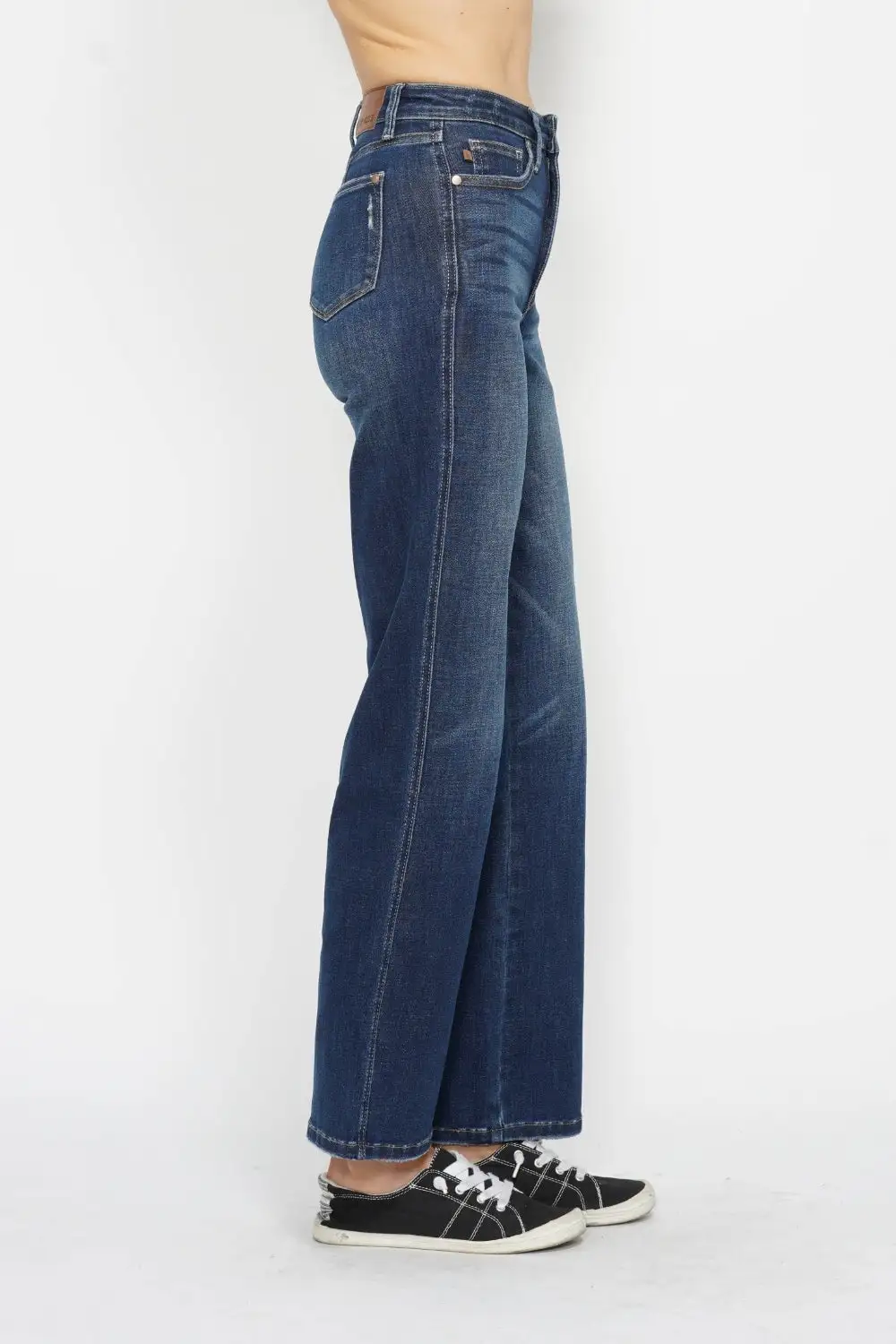 Pocketed High Waist Denim Jeans