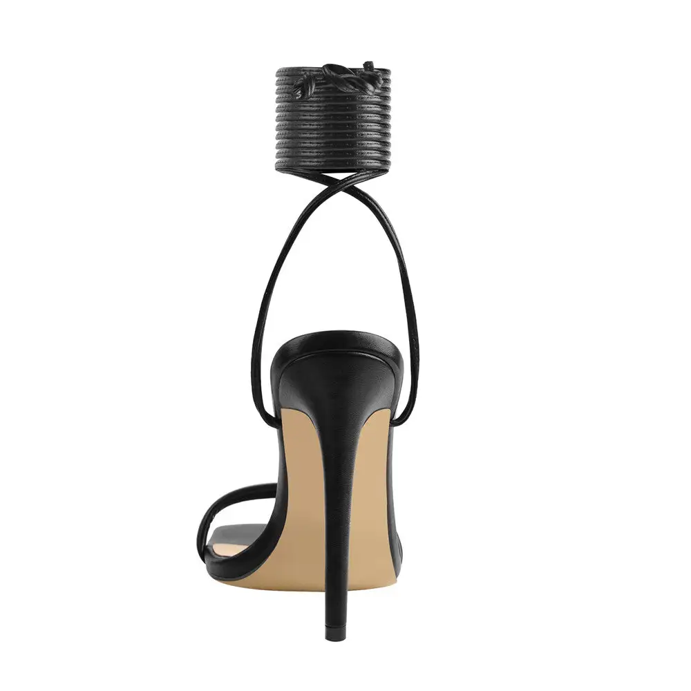 Square Toe Stiletto Sandals