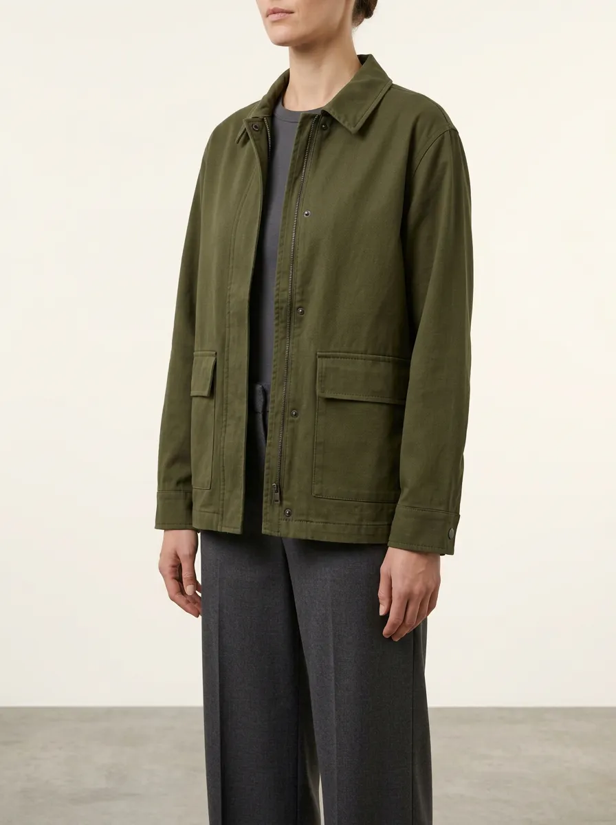 Women's Printed Utility Field Jacket