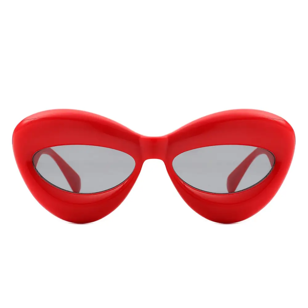 Oversized Modern Irregular Lips Shape Sunglasses