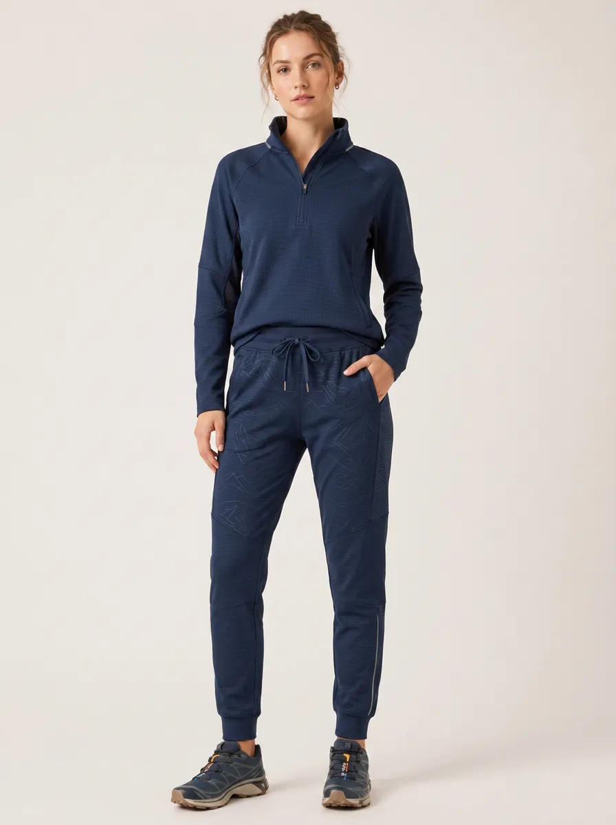 Women's Activewear Mountain Graphic Printed Jogger Set