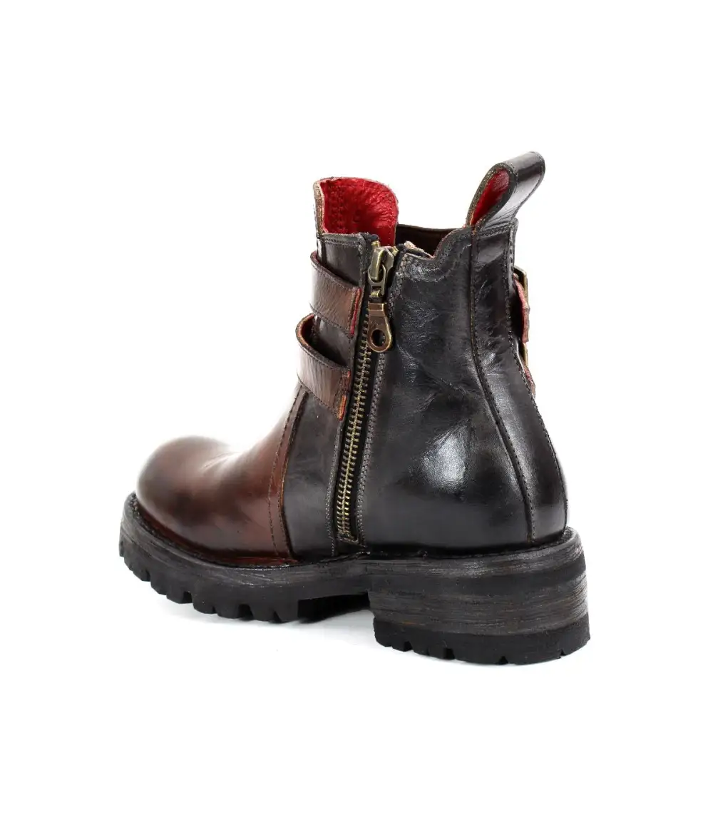 Side-Zip Buckled Rugged Everyday Boots