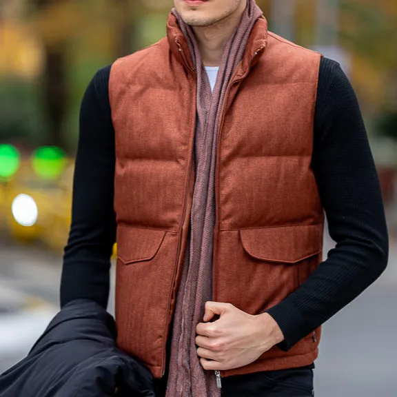 Slim Fit Cotton Knit Vest