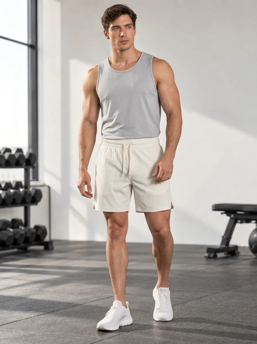 Men's Drawstring Gym Shorts
