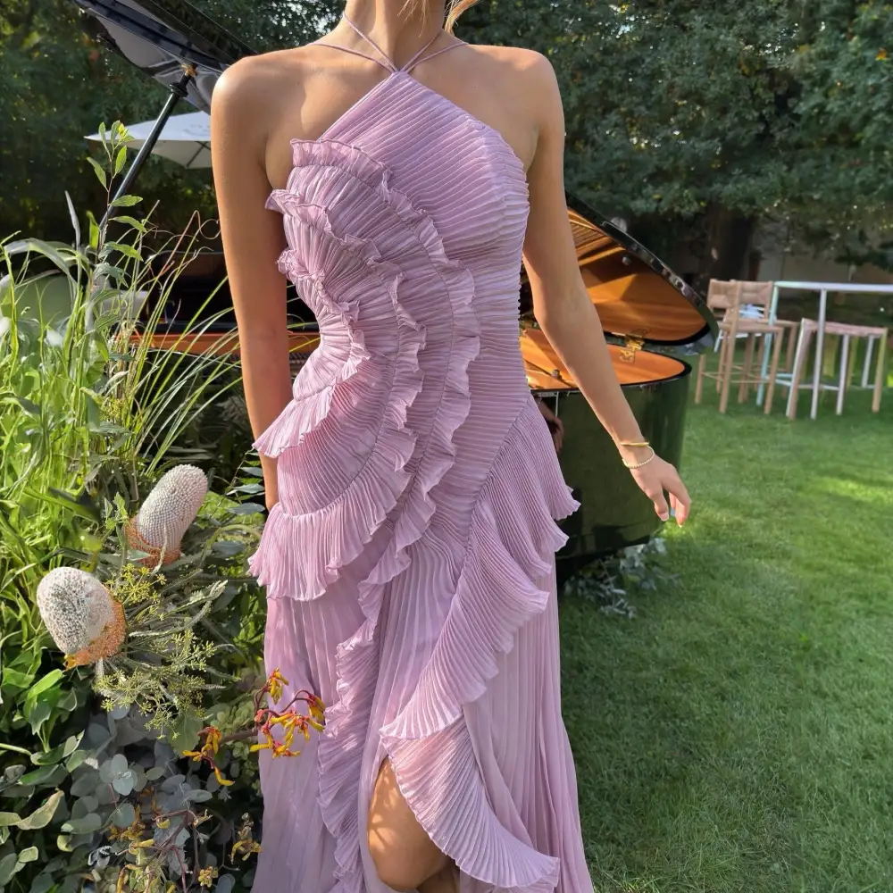 Pleated Midi Dress
