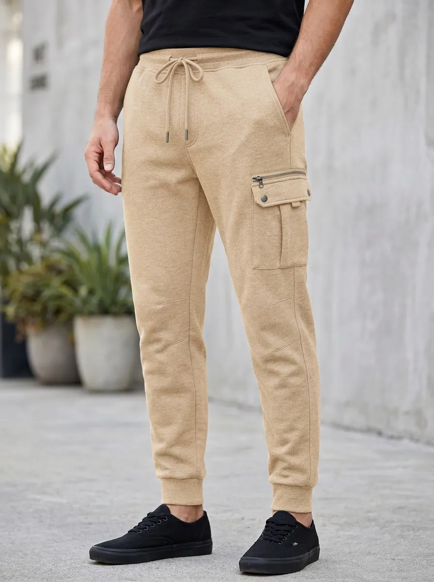 Contemporary Graphic Print Collection Men's Cargo Jogger Pants