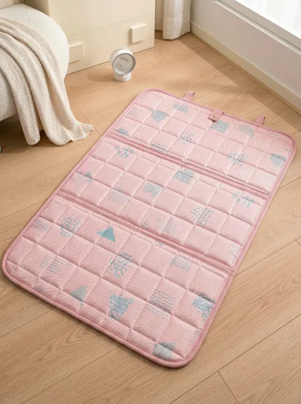 Foldable Summer Cooling Geometric Pattern Pattern Cooling Mat