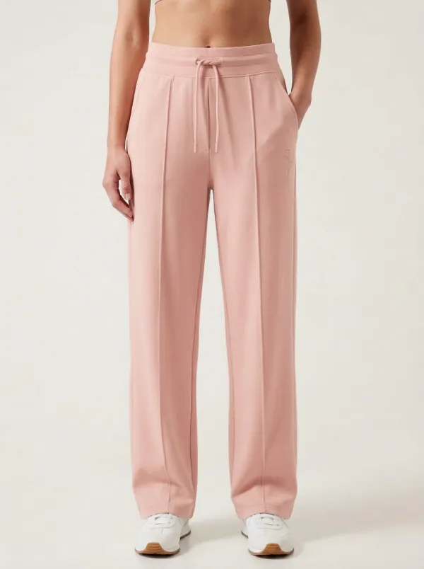 Women's Casual Minimalist Floral Line Art Printed Sweatpants