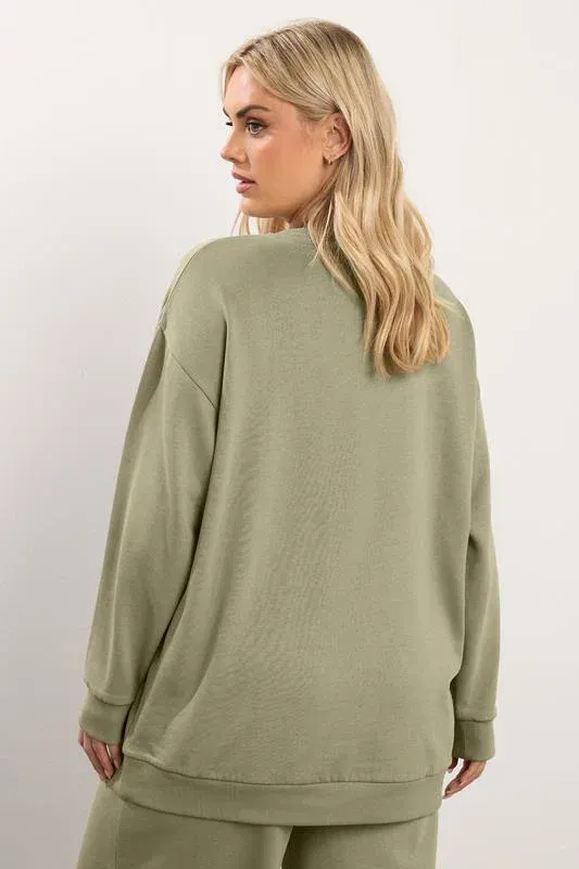 Light Khaki Green Sweatshirt