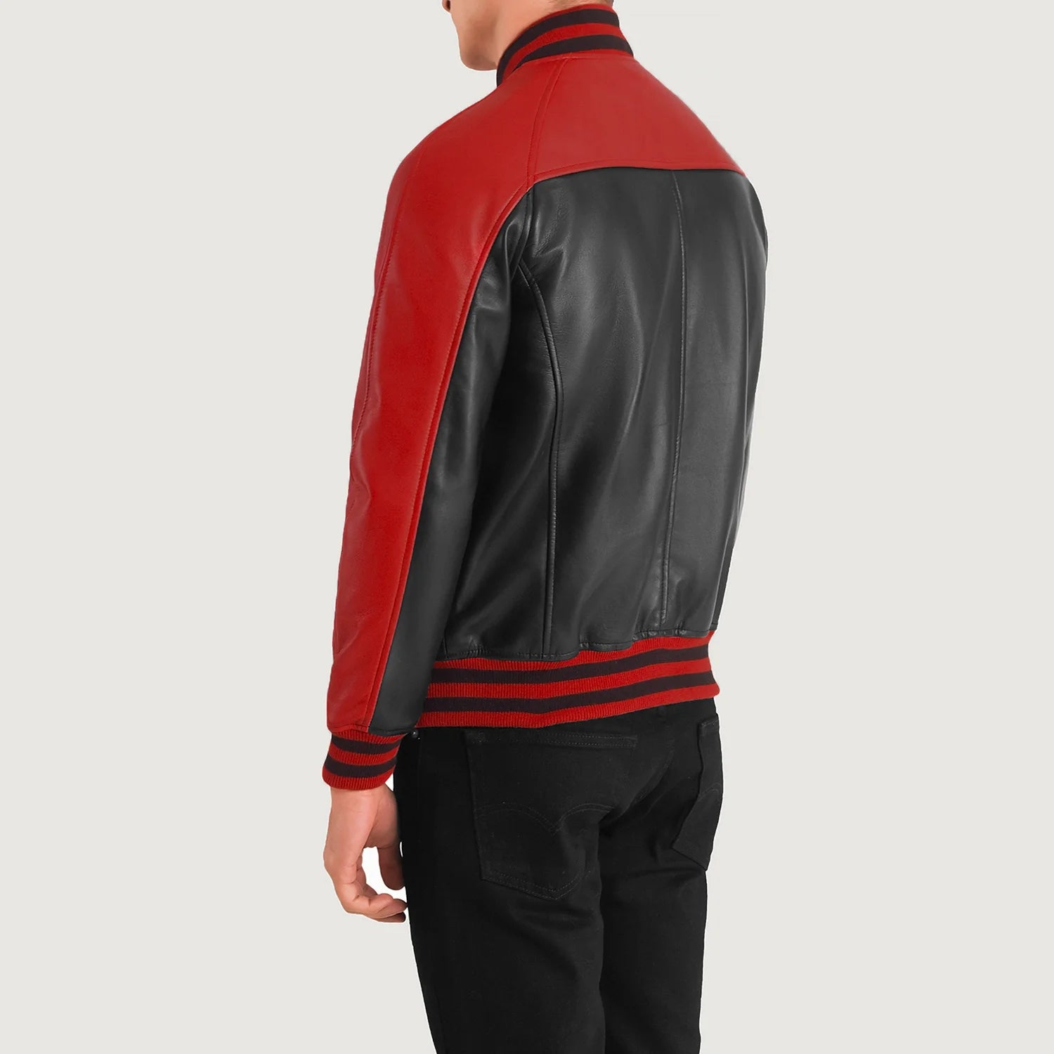 Men's Classic Leather Varsity Jacket