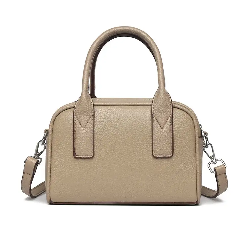 Classic Genuine Leather Baguette Bag Elegant Minimalist