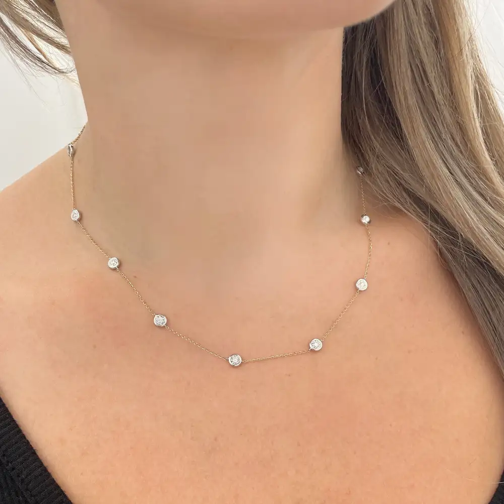 Polished Statement Diamond Necklace