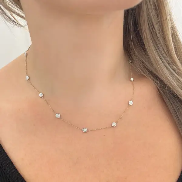Polished Statement Diamond Necklace