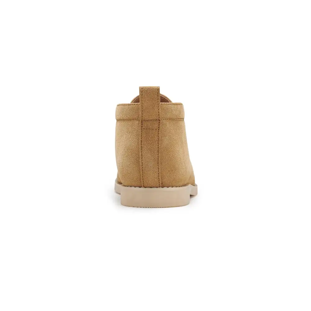Faux-Suede Suede Faux-Leather Chukka Boots