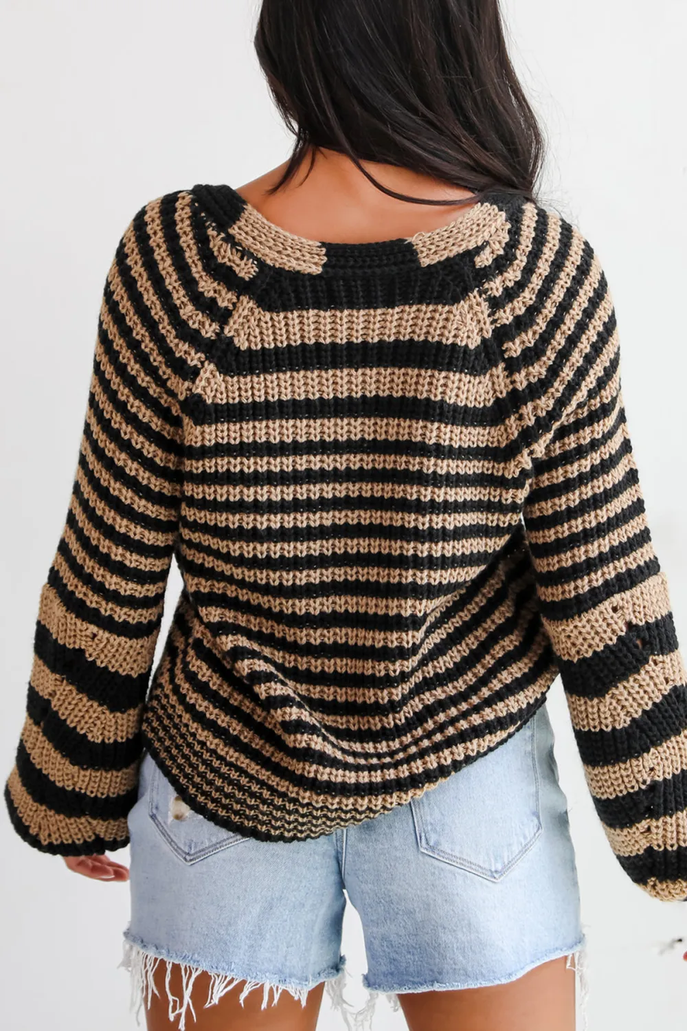 Snuggly Weather Striped Sweater Cardigans