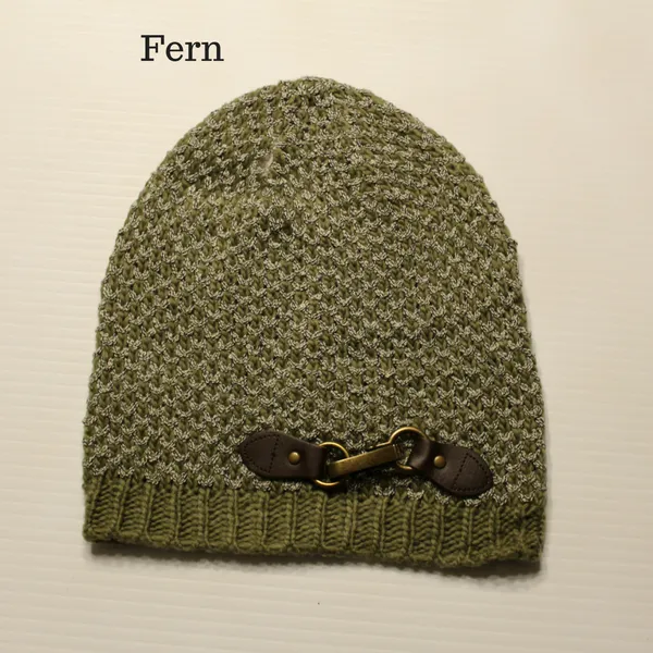 Buckle Detail Knit Hat