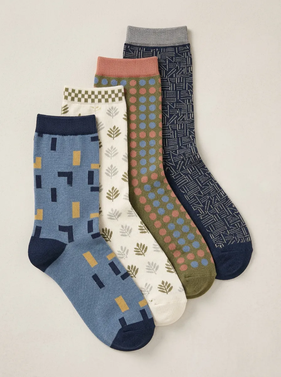 Women's Four Pair Casual Socks