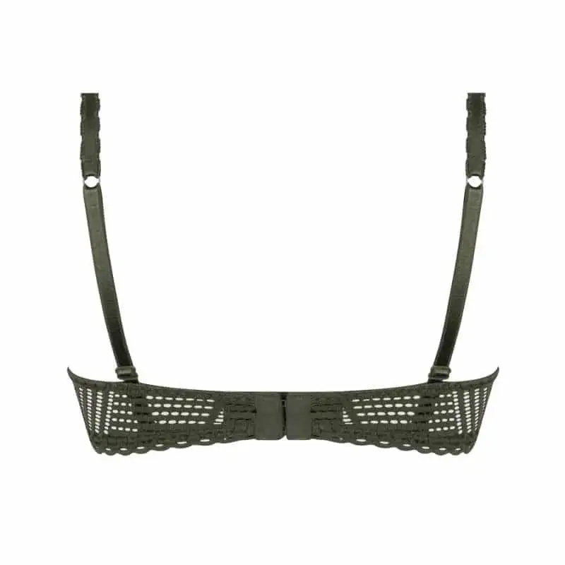 Women's Wireless Lace Geometric Bra