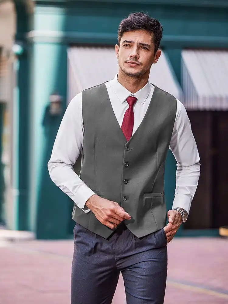 Casual Slim Fit Suit Vest Jacket