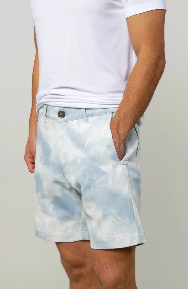 Men's Cotton Twill Shell Button Shorts