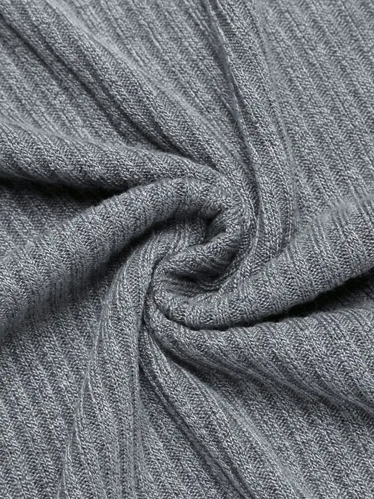 Stretchy Slim Fit Knit Polo Shirt Sweater