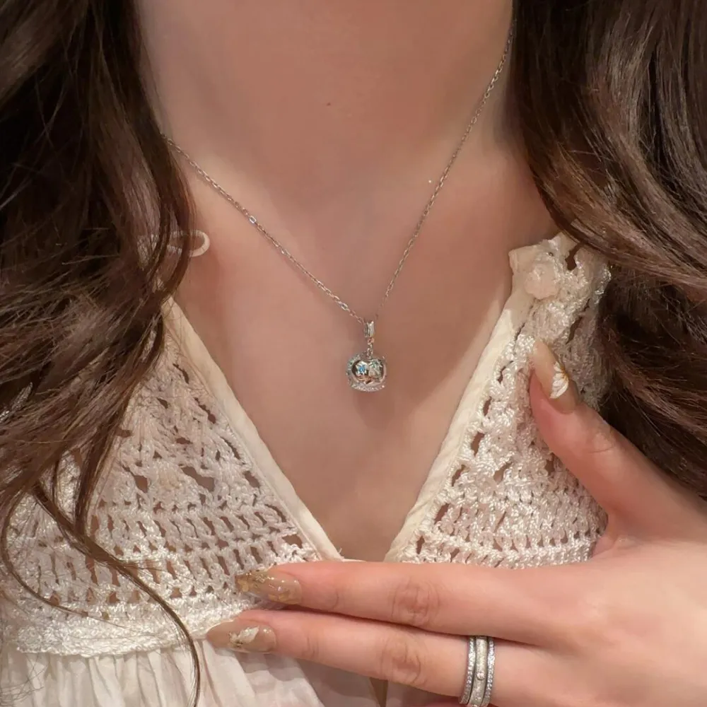 ✨ A little sparkle makes everything better. This dreamy crystal-inspired pendant catches the light beautifully with shimmering blue and silver details. Delicate, elegant, and easy to wear with almost anything. 💙  Perfect for everyday outfits, date nights