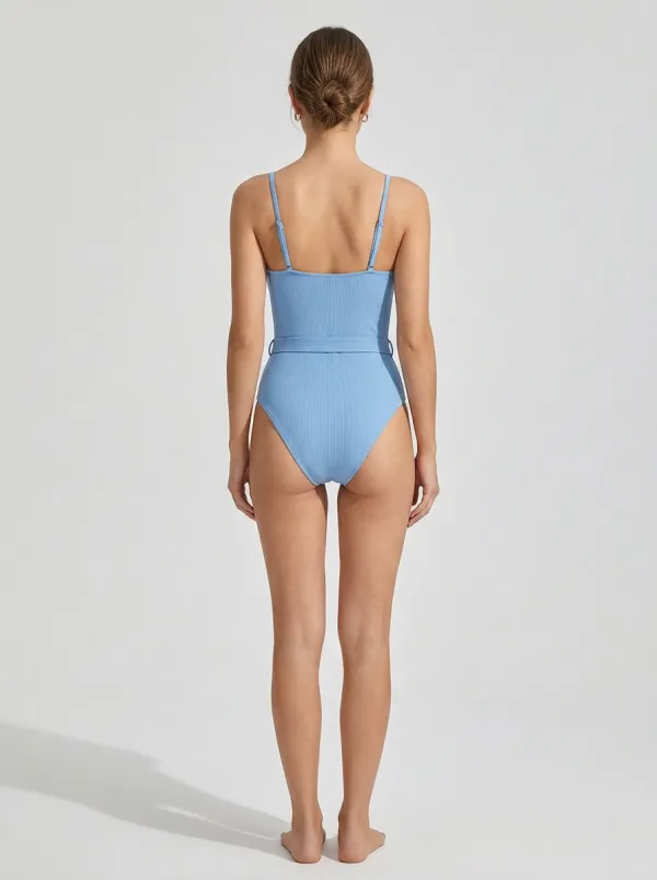 Women's Cutout Ribbed One-Piece Swimsuit
