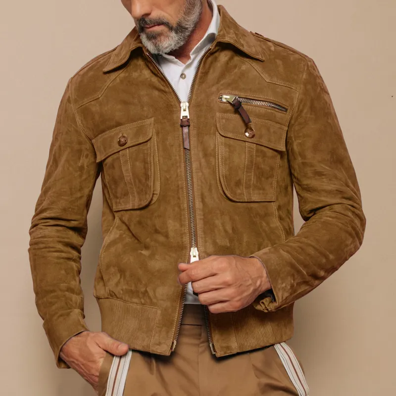 Textured Suede Jacket