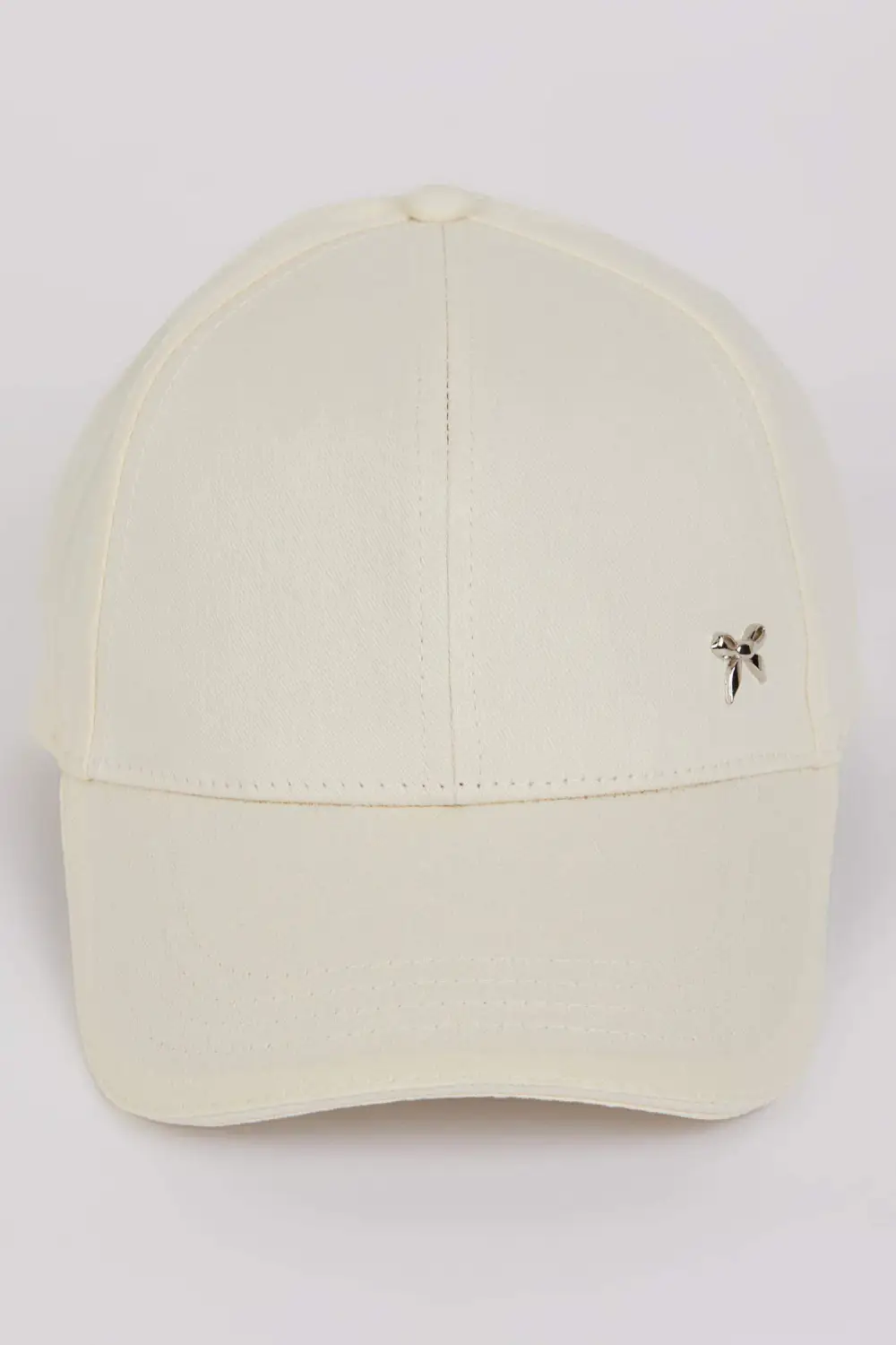 Daily Metallic Bow-Decorated Baseball Cap
