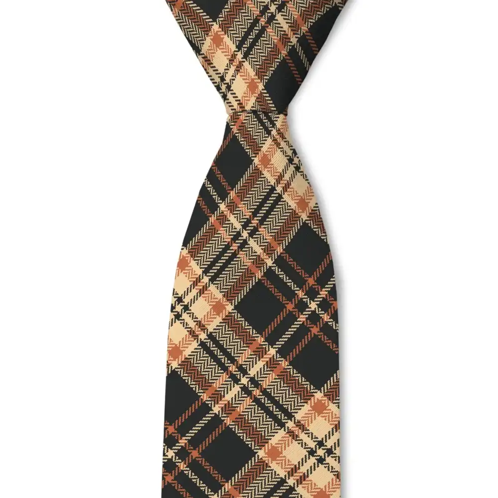 Clean Plaid Pattern Necktie