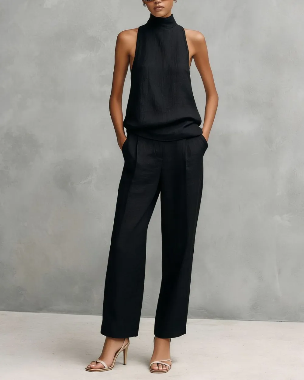 Elegant Round-Neck Set