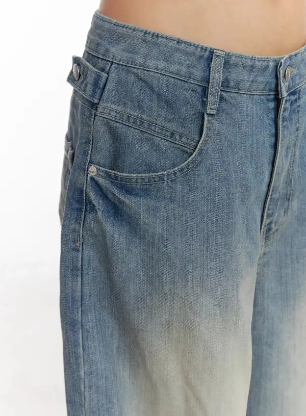 Cotton Low-Rise Baggy Jeans