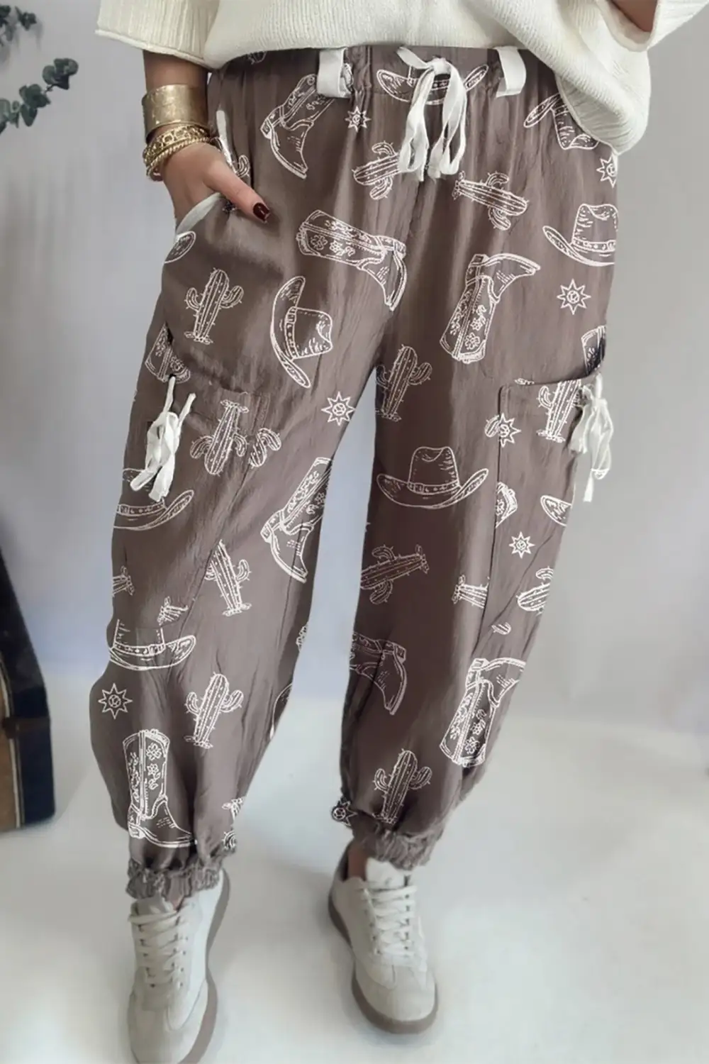 Active Drawstring Casual Pants
