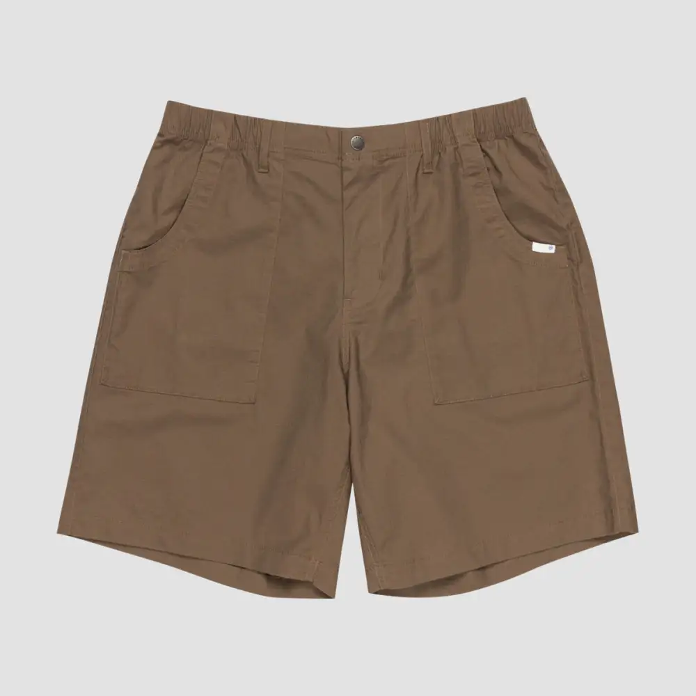Elastic Waist Ripstop Pocket Casual Shorts