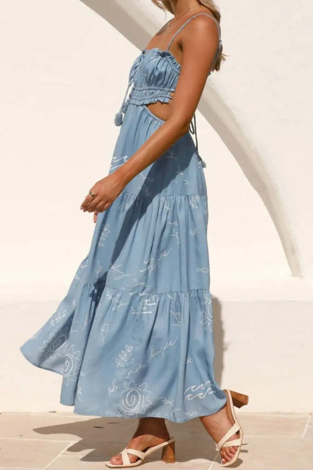 Soft Midi Cutout Dress